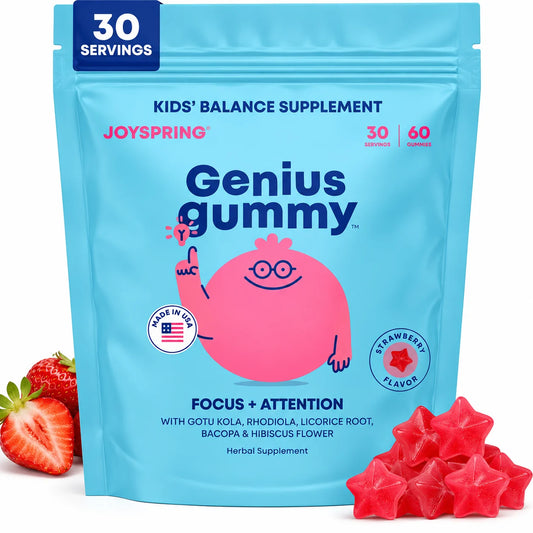 Genius Gummy – Suplemento Botánico para el Enfoque y Atención Infantil (30 porciones)
