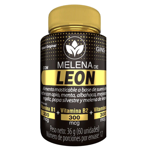 Melena de León – Gomitas Masticables con Vitaminas B1, B2 y B6 | 60 Unidades