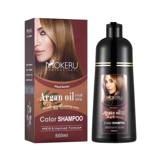 SHAMPOO TINTE MOKERU - Cubre Canas en 5 Minutos